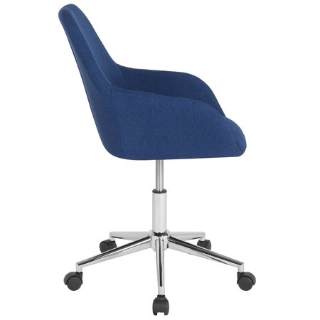 Flash Furniture Cortana Home and Office Mid-Back Chair, B DS-8012LB-BLU-F-GG