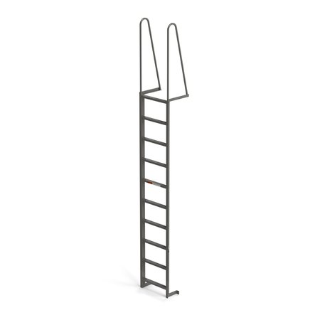 EGA PRODUCTS Fixed Dock Ladder, Walk Through, 10 Steps, Top Step Height 9'6", Overall Length 13' MDT10