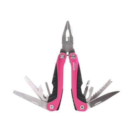 APOLLO TOOLS Multitool Pliers, 14 In 1, Pink DT5015P