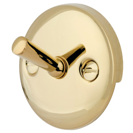 KINGSTON BRASS Solid Brass, Round, Overflow Plate with Trip DTL102