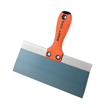 KRAFT TOOL Blue Steel Standard Taping Knife, 8" x 3 DW808PF