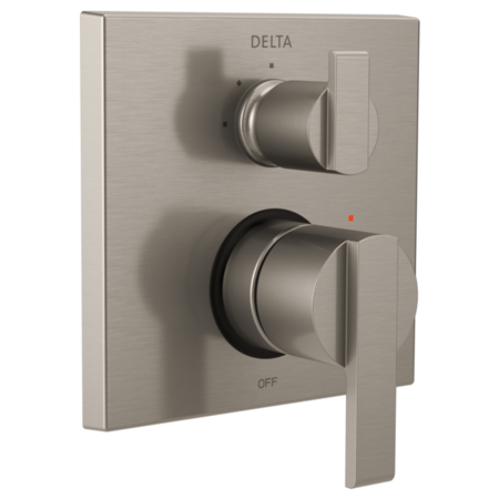 DELTA Angular Modern Monitor(R) 14 Series Valve Trim with 3-Setting Integrated Diverter T24867-SS