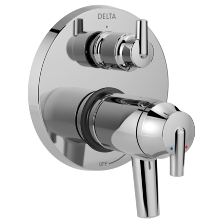 DELTA Contemporary Two Handle TempAssure(R) 17T Series Valve Trim with 3-Setting Integrated Diverter T27T859