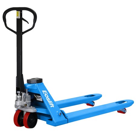 EOSLIFT Professional Grade E20V (Scale) Manual Pallet Jack 4,400 lbs. 27 in. x 48 in. German Seal System with Polyurethane Wheels E20V