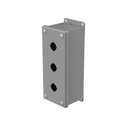 NVENT HOFFMAN Mild Steel Pushbutton Enclosure, 8 in H, 2-3/4 in D E3PBG