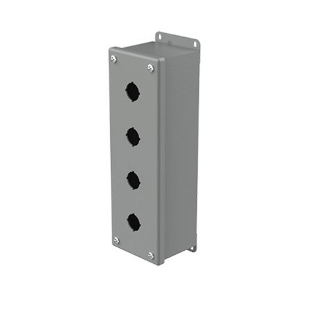 NVENT HOFFMAN Mild Steel Pushbutton Enclosure, 10 in H, 2-3/4 in D E4PBG