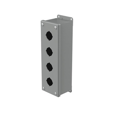 NVENT HOFFMAN Mild Steel Pushbutton Enclosure, 10 in H, 2-3/4 in D E4PB