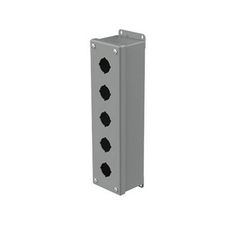 NVENT HOFFMAN Mild Steel Pushbutton Enclosure, 12-1/2 in H, 2-3/4 in D E5PB