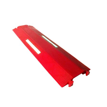 ELASCO PRODUCTS Single channel, 1 x 4 in red, GLOW ED1010-R-GLOW