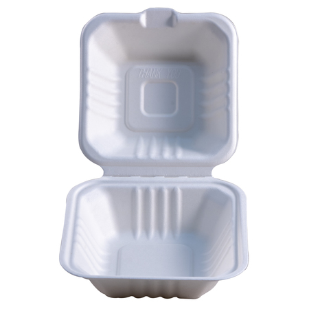 EMPRESS EARTH Compostable Container, 6x6", PK500 EHL-66