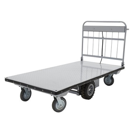 Vestil Electric Cart, 36" x 72", with No Sides EMHC-3672-1