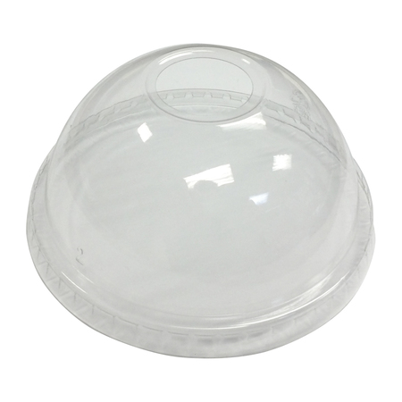 EMPRESS Dome Lid w/ Hole Fits 12oz.-24oz., PK1000 EPETDL12SH