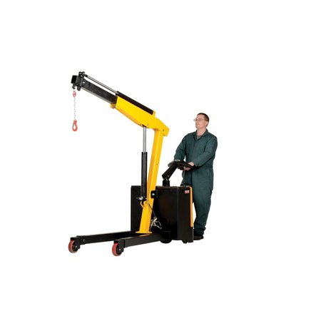 Zoro Select Electric Floor Crane, Reach 8 ft., 2500lb. EPFC-25