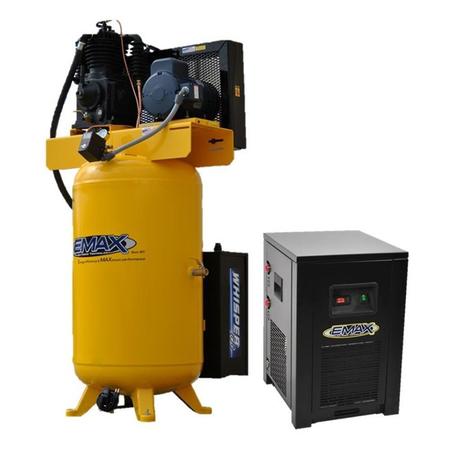 EMAX Compressor, 30CFM, Dryer Bundle, 5HP 80G 1P - 208 Voltage ESP05V080I1PK