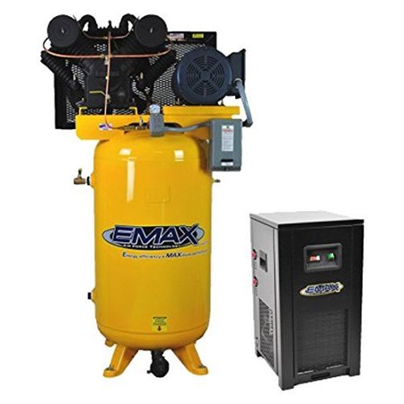 EMAX Compressor, Verticle, 58CFM, Dryer Bundle - 208 Voltage ESP10V080V1PK