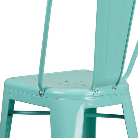 Flash Furniture Mint Metal Outdoor Stool, 30" ET-3534-30-MINT-GG