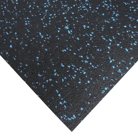Rubber-Cal "Elephant Bark" Rubber Flooring - 3/8 in. x 4 ft. x 5 ft. - Blue Dot 03_102