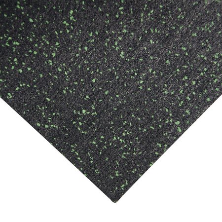 Rubber-Cal "Elephant Bark" Rubber Flooring - 3/8 in. x 4 ft. x 4.5ft. - Green Dot 03_102