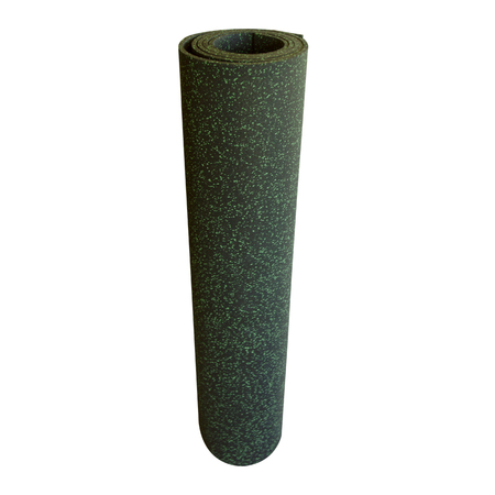 Rubber-Cal "Elephant Bark" Rubber Flooring - 3/8 in. x 4 ft. x 4.5ft. - Green Dot 03_102