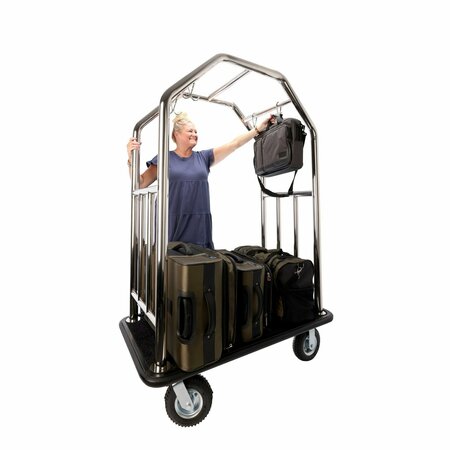 Hospitality 1 Source Bellman Cart, Steel, 48inL x 27inW ESSSBB-8