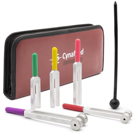 CYNAMED Color-Coded Tuning Fork With Hammer Soun CYZR-988