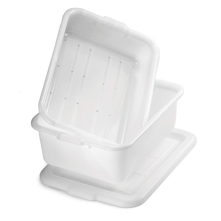 TABLECRAFT Freezer Storage Box, Wht, Hdpe, 21"X16"X7" F1537