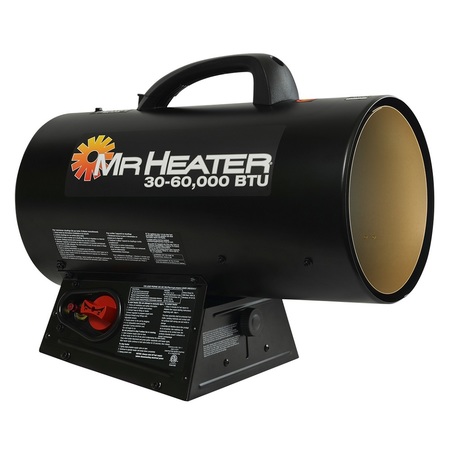 MR. HEATER Forced Air Propane Heater with QBT, 30, 00, LP, 30000 BtuH MH60QFAV