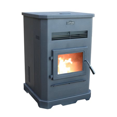 Cleveland Iron Works Pellet Stove 2500 sq. ft. Large 130 IB H PS130W-CIW