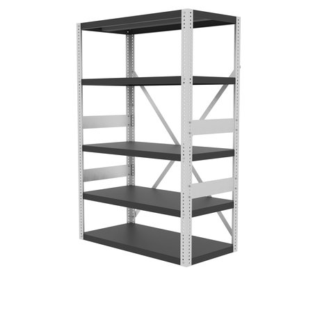 Valley Craft Preconfigured Open Shelving Kit, 48"Wx24 F82437A6