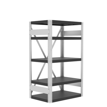 VALLEY CRAFT Preconfigured Open Shelving Kit, 36"Wx24 F82444A7