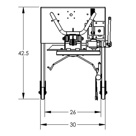 Valley Craft Roto-Lift 90" Straddle Manual Power F88564B8