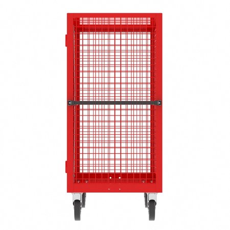 Valley Craft Security Cart, 48X30", Red F89483VCRD