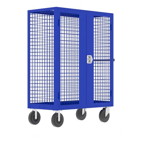 VALLEY CRAFT Security Cart, 48X24", Blue F89557VCBL