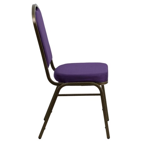 Flash Furniture Banquet Chair, 20-1/4"L38"H, FabricSeat, HerculesSeries FD-C01-PUR-GV-GG
