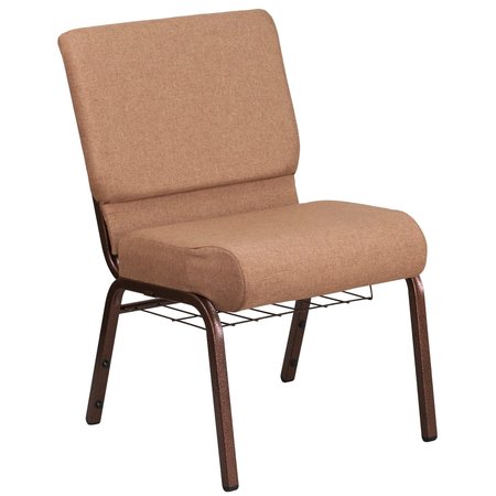 Flash Furniture Church Chair, 25"L33"H, FabricSeat, HerculesSeries FD-CH0221-4-CV-BN-BAS-GG