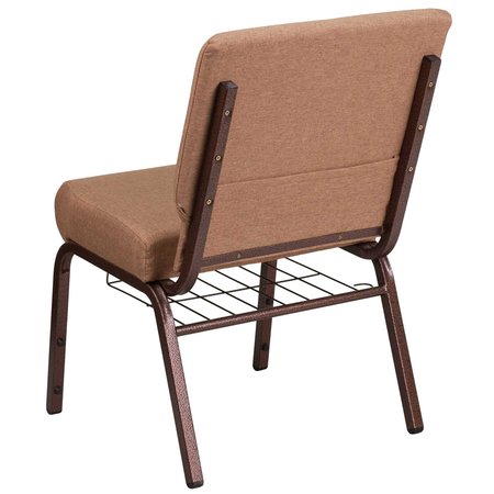 Flash Furniture Church Chair, 25"L33"H, FabricSeat, HerculesSeries FD-CH0221-4-CV-BN-BAS-GG