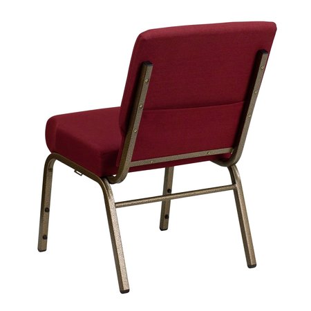 Flash Furniture Church Chair, 25" L 33" H, Fabric Seat, Hercules Series FD-CH0221-4-GV-3169-GG