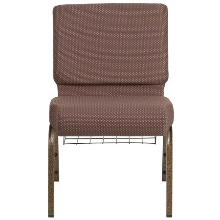 Flash Furniture Church Chair, 25"L33"H, FabricSeat, HerculesSeries FD-CH0221-4-GV-BNDOT-BAS-GG