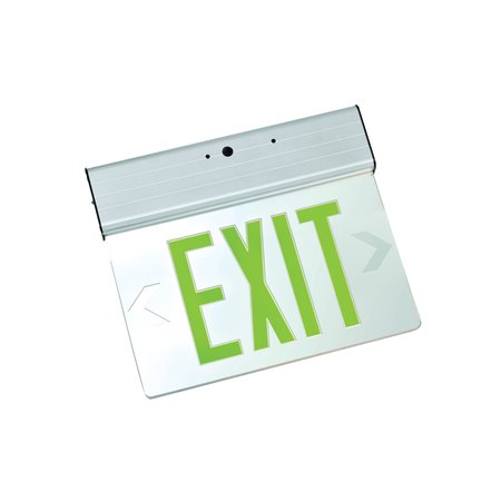 FULHAM LED Emergency Exit Sign, Dual, Green, FHEX24ADGEM FHEX24ADGEM