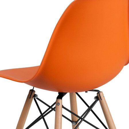 Flash Furniture Chair, 22-1/2"L31-1/2"H, ElonSeries FH-130-DPP-OR-GG