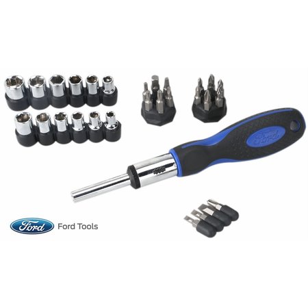 Ford Tools Screwdriver Set, Ratcheting, 34 pcs FMCFHTC0051S2