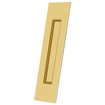 DELTANA Flush Pull, 10" X 2-1/4" X 3/4" Lifetime Brass FP10225CR003