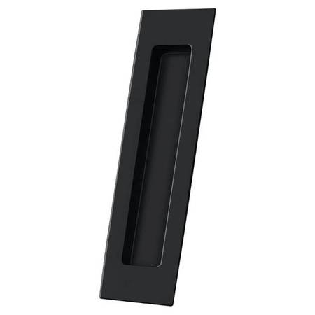 DELTANA Flush Pull, Rectangular, Solid Brass, 7" X 1-7/8" X 3/8" Black FP7178U19