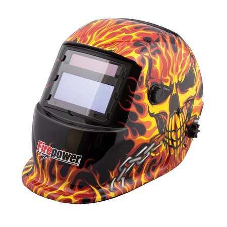 FIREPOWER Auto-Darkening Welding Helmet, Fire/Skull FPW1441-0088