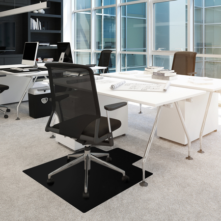 FLOORTEX Chair Mat for Low Pile Carpet, Rectangula FC113648LLBV
