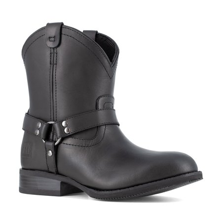 Frye Supply Size 10.5 Womens Black Steel Toe Harness Work, Black FR40601F
