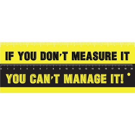 VISUAL WORKPLACE Lean Banner, 13 oz., 3 ft.x8 ft., Measure 60-45-3696-L756