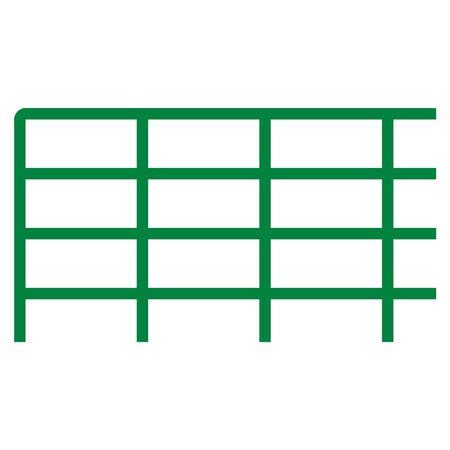 VISUAL WORKPLACE Quick Grid, Magnet, 15.33"x23", Green 35-801-1523-614