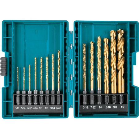 MAKITA Impact GOLD 14 Pc. Titanium Drill Bit Se B-65399