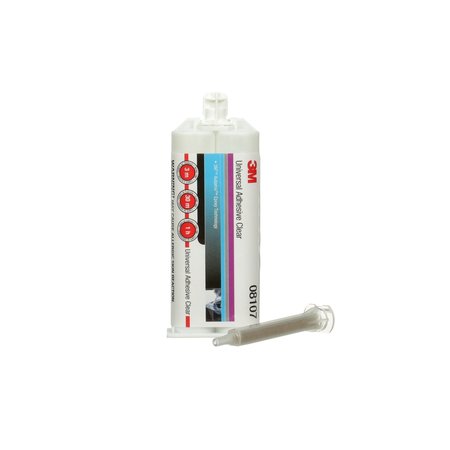 3M Epoxy Adhesive, 8107 Series, White, Drum, 1:01 Mix Ratio, 1 hr Functional Cure 08107